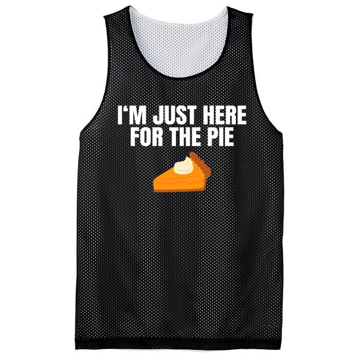 Funny Just Here ForThe Pumpkin Pie Thanksgiving Mesh Reversible Basketball Jersey Tank