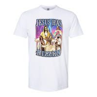 Funny Jesus Has Rizzen Softstyle CVC T-Shirt