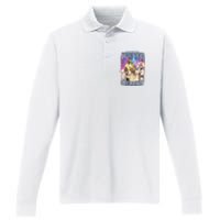 Funny Jesus Has Rizzen Performance Long Sleeve Polo