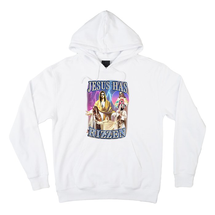 Funny Jesus Has Rizzen Hoodie