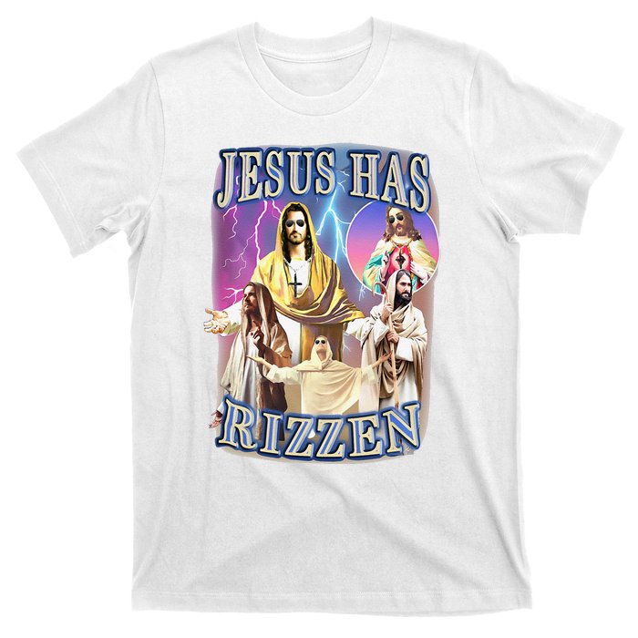 Funny Jesus Has Rizzen T-Shirt