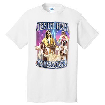 Funny Jesus Has Rizzen Tall T-Shirt