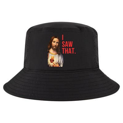 Funny Jesus I Saw That Funny Jesus Funny I Saw That Christmas Religious Meme Cool Comfort Performance Bucket Hat