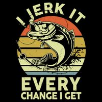 Fishingshirt Jerk It Every Chance I Get Bass Fish Funny Dad Impact Tech Backpack