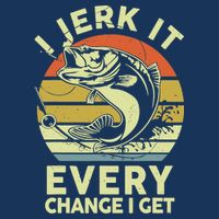 Fishingshirt Jerk It Every Chance I Get Bass Fish Funny Dad 16 in Basic Backpack