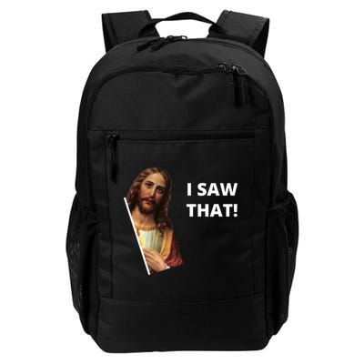 Funny Jesus I Saw That Meme Design Backpack