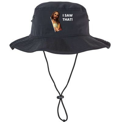 Funny Jesus I Saw That Meme Design Bucket Hat