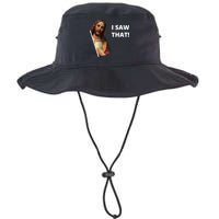 Funny Jesus I Saw That Meme Design Bucket Hat