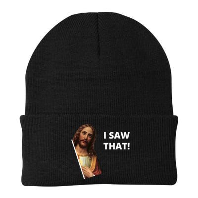 Funny Jesus I Saw That Meme Design Beanie