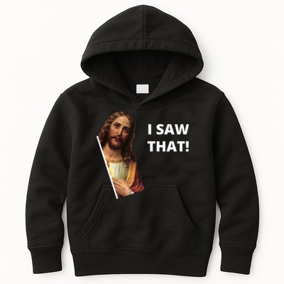 Funny Jesus I Saw That Meme Design Kids Hoodie