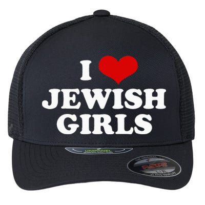 Funny Jewish I Love Jewish Cute Gift Flexfit Unipanel Trucker Cap