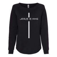 Funny Jesus Is King Jesus Costume Adult Christian Womens California Wash Sweatshirt