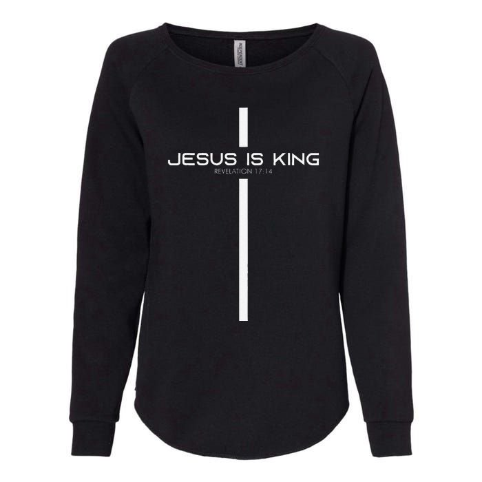 Funny Jesus Is King Jesus Costume Adult Christian Womens California Wash Sweatshirt