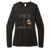 Funny Junk In Journal Out Vintage Craft Design Womens CVC Long Sleeve Shirt