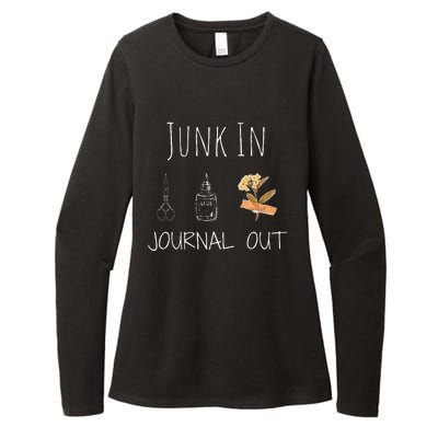 Funny Junk In Journal Out Vintage Craft Design Womens CVC Long Sleeve Shirt