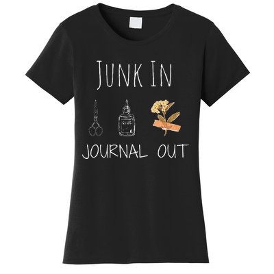 Funny Junk In Journal Out Vintage Craft Design Women's T-Shirt