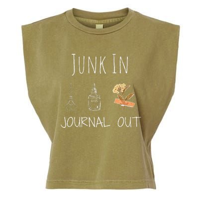 Funny Junk In Journal Out Vintage Craft Design Garment-Dyed Women's Muscle Tee