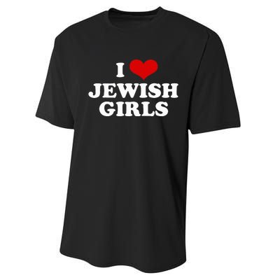 Funny Jewish I Love Jewish Cute Gift  Performance Sprint T-Shirt