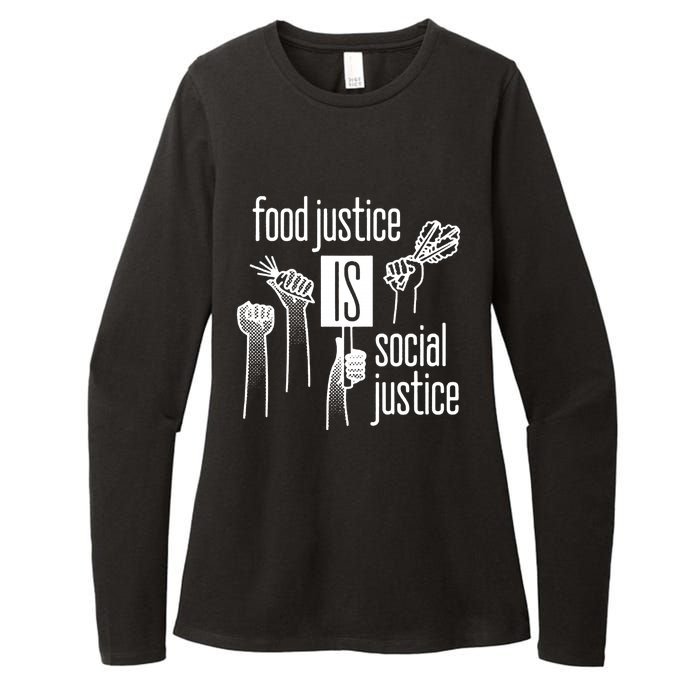 Food Justice Is Social Justice Womens CVC Long Sleeve Shirt