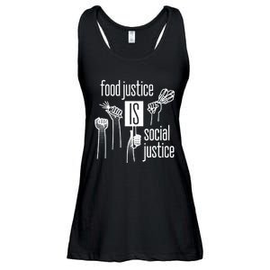 Food Justice Is Social Justice Ladies Essential Flowy Tank