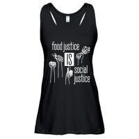 Food Justice Is Social Justice Ladies Essential Flowy Tank