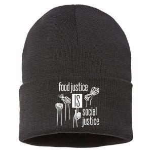 Food Justice Is Social Justice Sustainable Knit Beanie