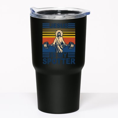 Fitness Jesus Is My Spotter Vintage Tumbler