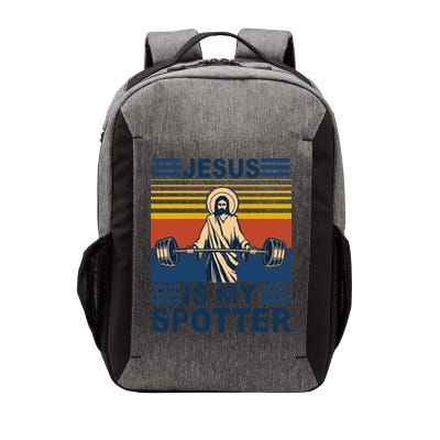 Fitness Jesus Is My Spotter Vintage Vector Backpack
