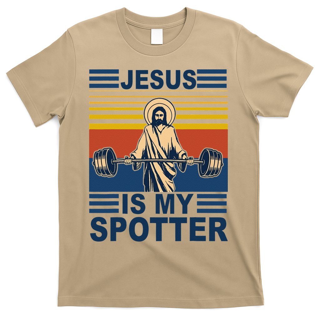 Fitness Jesus Is My Spotter Vintage T-Shirt