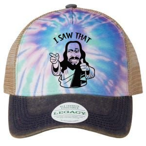 Funny Jesus I Saw That Religious Legacy Tie Dye Trucker Hat