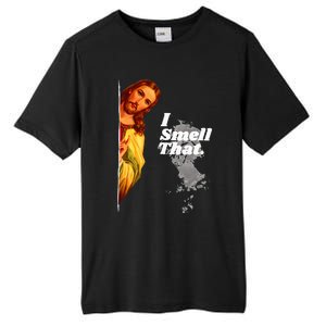 Funny Jesus I Smell That Religious Stoner Cannabis Marijuana Tall Fusion ChromaSoft Performance T-Shirt