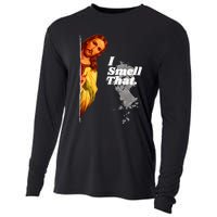 Funny Jesus I Smell That Religious Stoner Cannabis Marijuana Cooling Performance Long Sleeve Crew