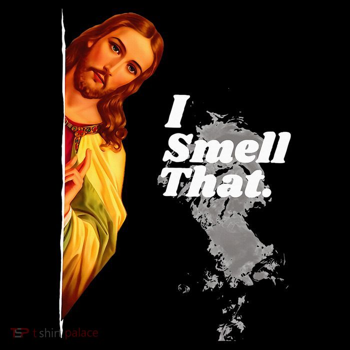 Funny Jesus I Smell That Religious Stoner Cannabis Marijuana Poster