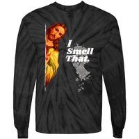 Funny Jesus I Smell That Religious Stoner Cannabis Marijuana Tie-Dye Long Sleeve Shirt