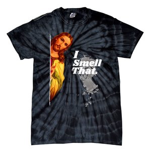 Funny Jesus I Smell That Religious Stoner Cannabis Marijuana Tie-Dye T-Shirt