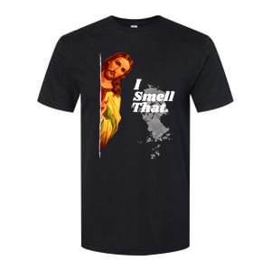 Funny Jesus I Smell That Religious Stoner Cannabis Marijuana Softstyle CVC T-Shirt