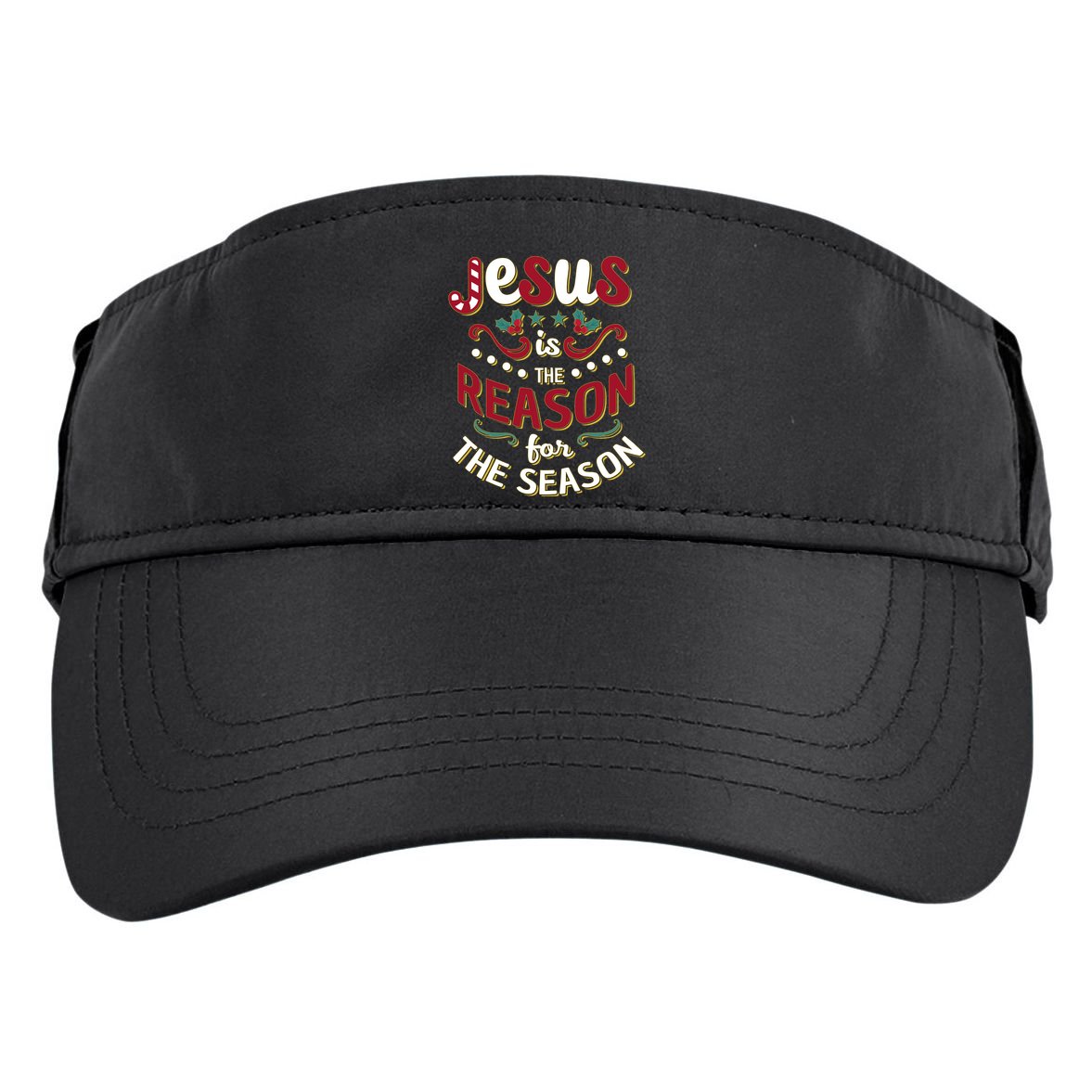 Festive Jesus Is The Reason For The Season Adult Drive Performance Visor