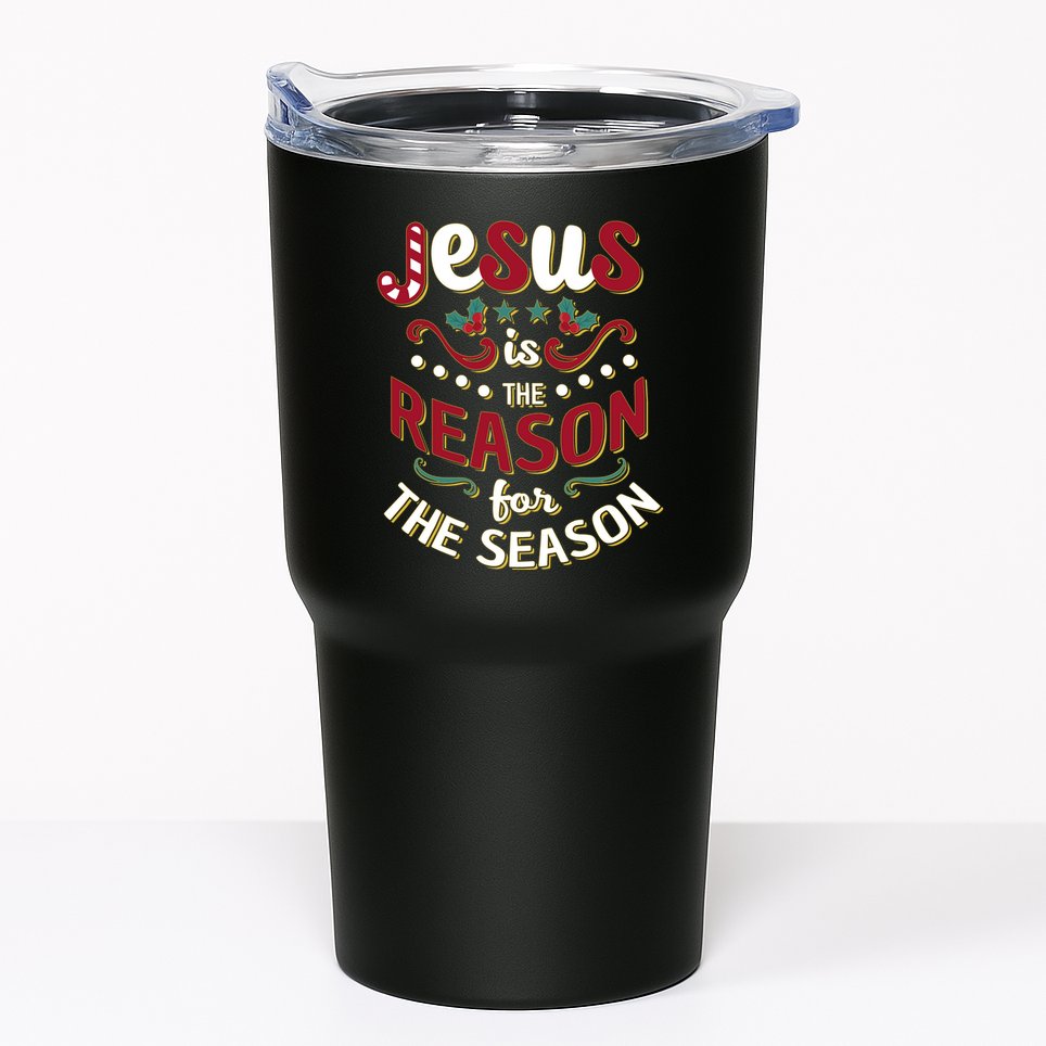 Festive Jesus Is The Reason For The Season Tumbler