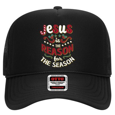Festive Jesus Is The Reason For The Season Trucker Hat