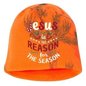 Festive Jesus Is The Reason For The Season Kati - Camo Knit Beanie