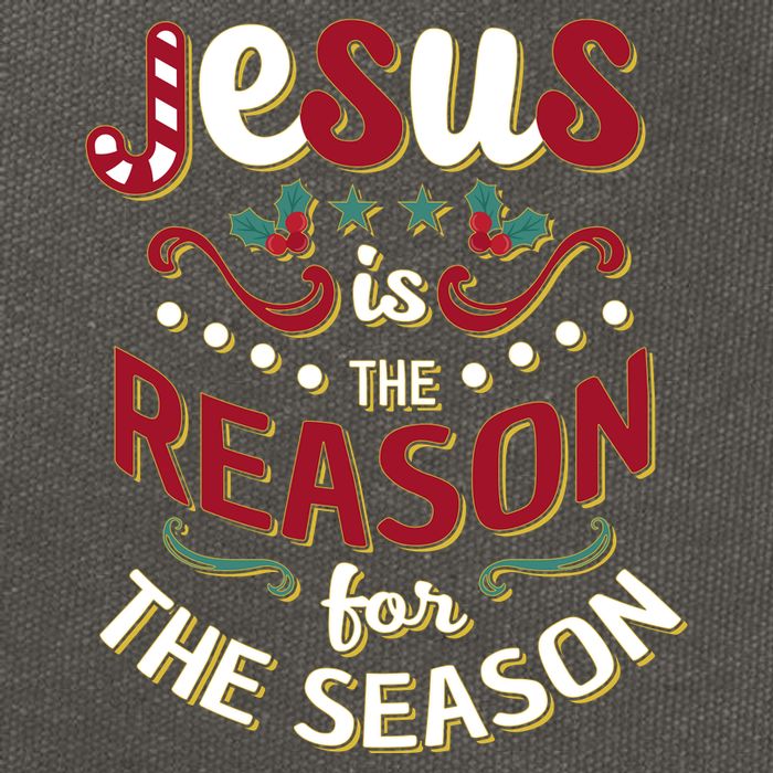 Festive Jesus Is The Reason For The Season Cotton Canvas Backpack