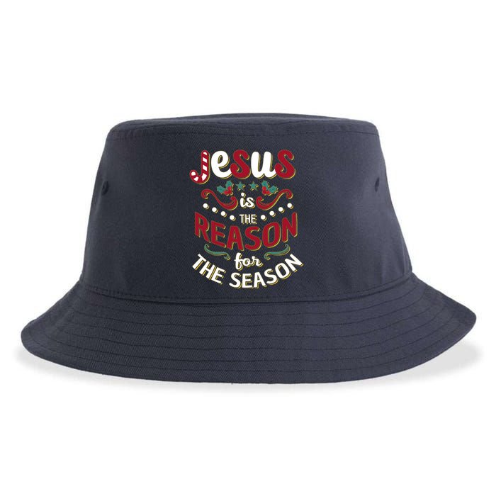 Festive Jesus Is The Reason For The Season Sustainable Bucket Hat