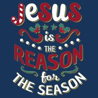 Festive Jesus Is The Reason For The Season Button