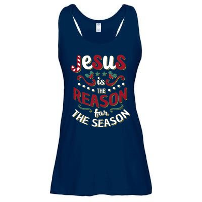 Festive Jesus Is The Reason For The Season Ladies Essential Flowy Tank