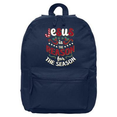 Festive Jesus Is The Reason For The Season 16 in Basic Backpack