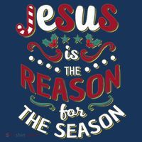 Festive Jesus Is The Reason For The Season 16 in Basic Backpack