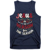 Festive Jesus Is The Reason For The Season Tank Top