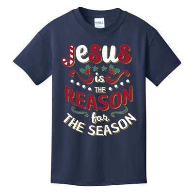 Festive Jesus Is The Reason For The Season Kids T-Shirt