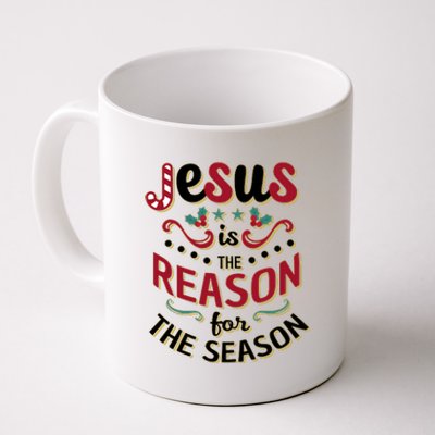 Festive Jesus Is The Reason For The Season Coffee Mug