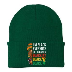 Funny Juneteenth I'm Blackity Black Woman African American Knit Cap Winter Beanie